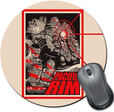 

Rangeele Inkers Pacific Rim Artwork Round Mousepad(Multicolor)