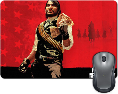 

Rangeele Inkers Red Dead Redemption Wanted Mousepad(Multicolor)