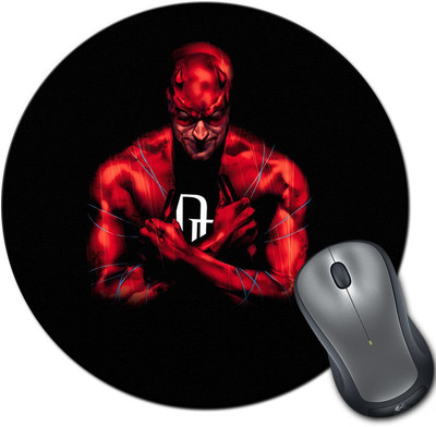 

Rangeele Inkers Dare Devil Round Mousepad(Multicolor)