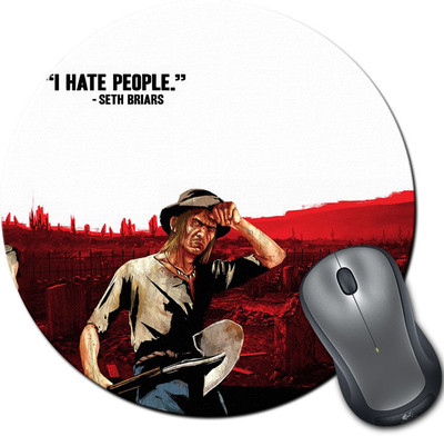 

Rangeele Inkers Red Dead Redemption Seth Briars Round Mousepad(Multicolor)
