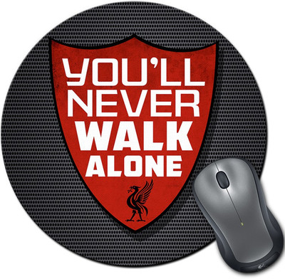 

ShopMantra Liverpool Never Walk Alone Round Mousepad- SMMR00000199 Mousepad(Multicolor)