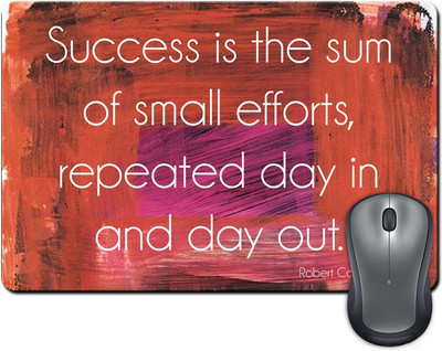 

ShopMantra Success is the sum of all efforts Quote Mousepad(Multicolor)