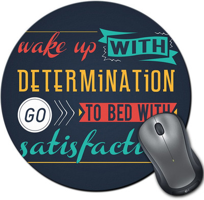 

Rangeele Inkers Goto Bed With Satisfication Round Mousepad(Multicolor)