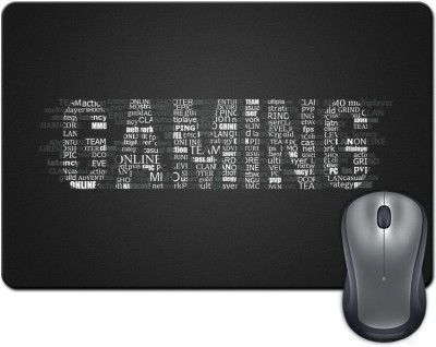 

Rangeele Inkers Gaming Typography Mousepad(Multicolor)