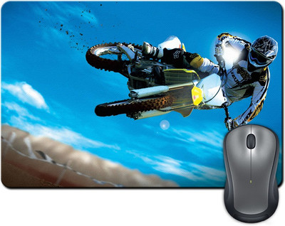 

Rangeele Inkers Bike Stunt In Air Mousepad(Multicolor)