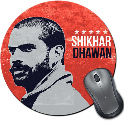 

ShopMantra Shikhar Dhawan Art Round Mousepad- SMMR00000330 Mousepad(Multicolor)