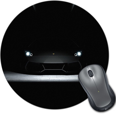 

Rangeele Inkers Stylish Black Car Round Mousepad(Multicolor)