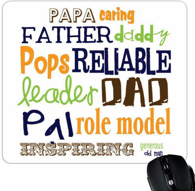

Giftsmate Inspiring Dad Mousepad(Multicolor)