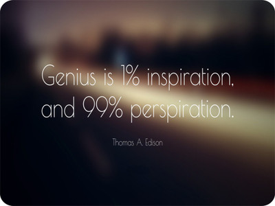 

SYL Thomas Edison Quote Mousepad(Multicolor)