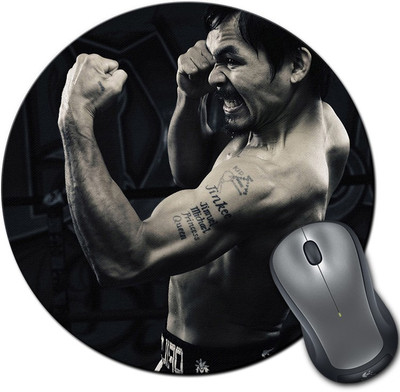 

Rangeele Inkers Tough Boxer Round Mousepad(Multicolor)
