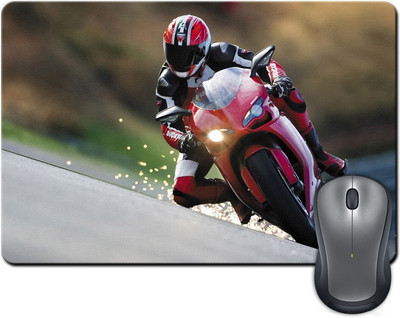 

Rangeele Inkers Bike Stunt Biker Mousepad(Multicolor)