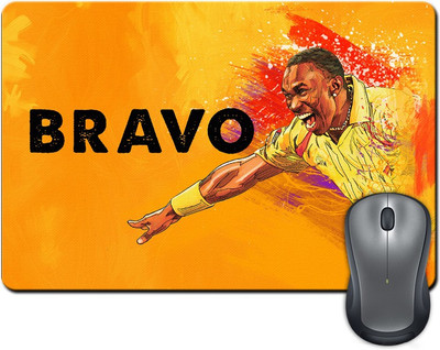 

ShopMantra Dwayne Bravo The Superking Mousepad(Multicolor)