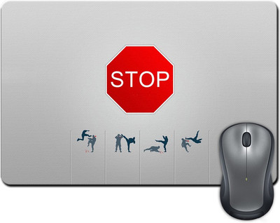 

ShopMantra Stop Violence Minimal Design Mousepad(Multicolor)