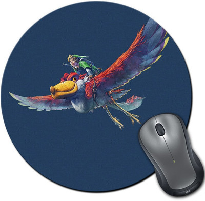 

Rangeele Inkers Legend Of Zelda Skyward Sword Art Work Round Mousepad(Multicolor)