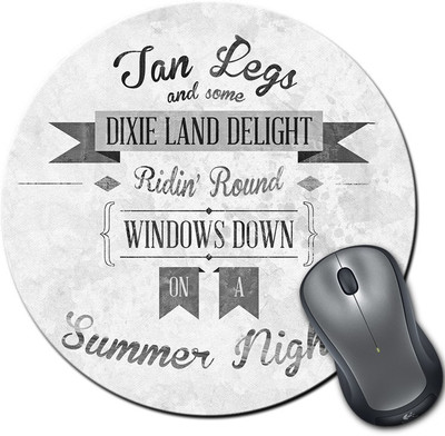 

Rangeele Inkers Summer Night Quotes Round Mousepad(Multicolor)