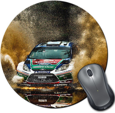 

Rangeele Inkers Abu Dhabi Racing Round Mousepad(Multicolor)