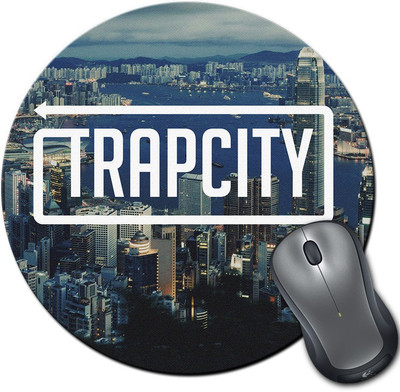 

Rangeele Inkers Trapcity Round Mousepad(Multicolor)