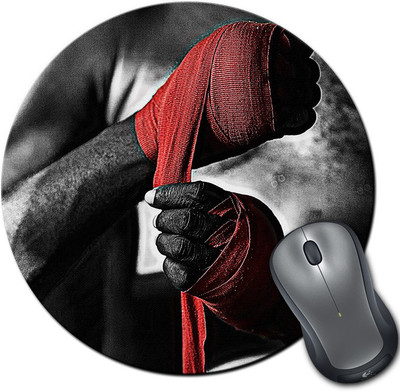 

Rangeele Inkers Ready For Fight Round Mousepad(Multicolor)
