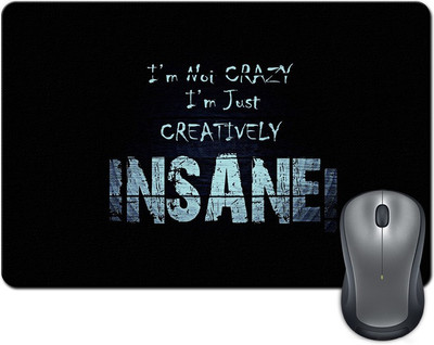 

Rangeele Inkers Creatively Insane Mousepad(Multicolor)
