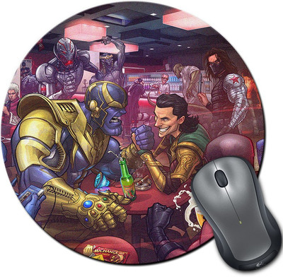 

Rangeele Inkers Villains Club Round Mousepad(Multicolor)