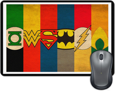 

Rangeele Inkers Superheroes Logos Mousepad(Multicolor)