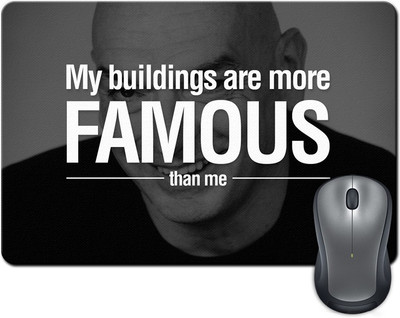 

Rangeele Inkers Jean Nouvel Quote Mousepad(Multicolor)