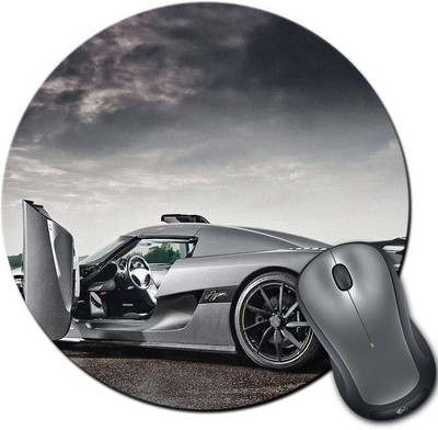 

Rangeele Inkers Koenigsegg Agera R Round Mousepad(Multicolor)