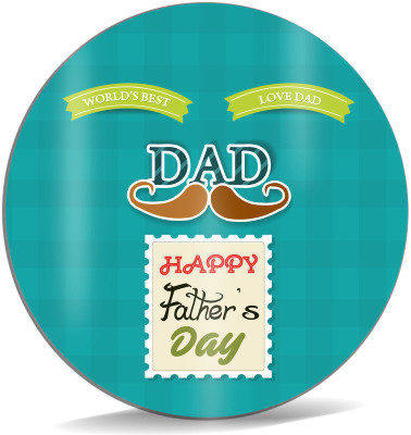 

SKY TRENDS World's Best Love Dad With Brown Mustaches Happy Father's Day Best Gifts For Father's Day Mousepad(Multicolor)