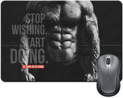

Rangeele Inkers Stop Wishing Start Doing Mousepad(Multicolor)