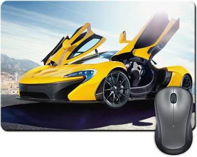 

Rangeele Inkers Yellow Stylish Car Mousepad(Multicolor)