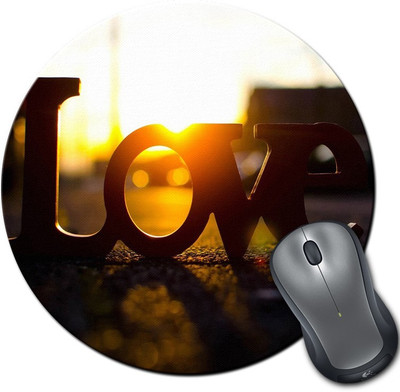 

Rangeele Inkers Just Love Round Mousepad(Multicolor)