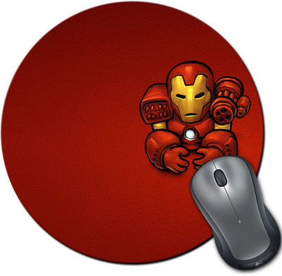 

Rangeele Inkers Iron Man Kid Round Mousepad(Multicolor)