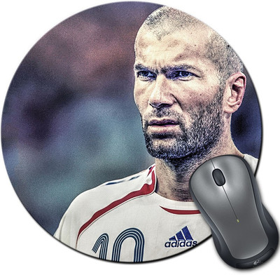 

Rangeele Inkers Zinedine Zidane Hdr Round Mousepad(Multicolor)