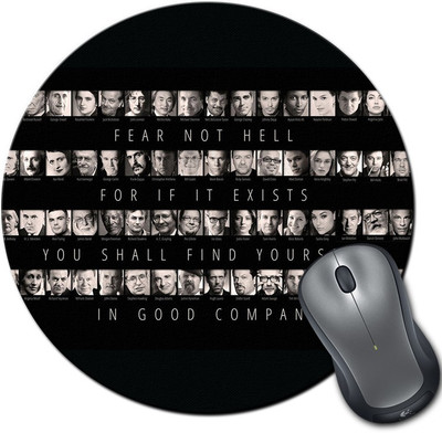 

Rangeele Inkers Fear Not Hell Round Mousepad(Multicolor)