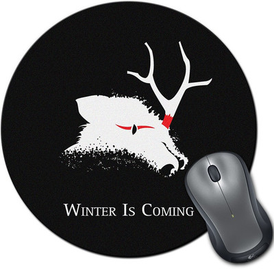 

Rangeele Inkers Got Winter Is Coming Round Mousepad(Multicolor)