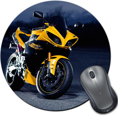 

Rangeele Inkers Yamaha R1 Yellow Round Mousepad(Multicolor)