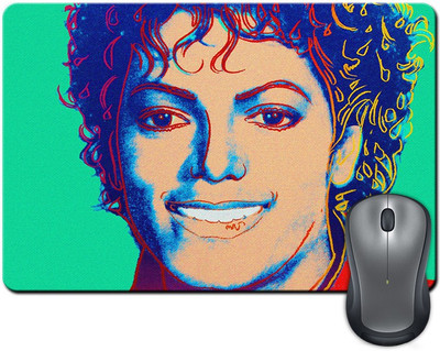 

Rangeele Inkers Michael Jackson Pop Art Mousepad(Multicolor)