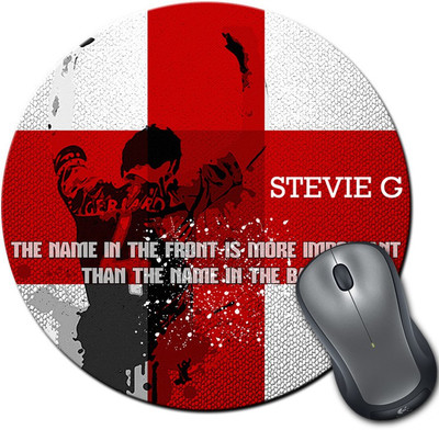 

ShopMantra Steven Gerrard England Football Round Mousepad- SMMR00000283 Mousepad(Multicolor)