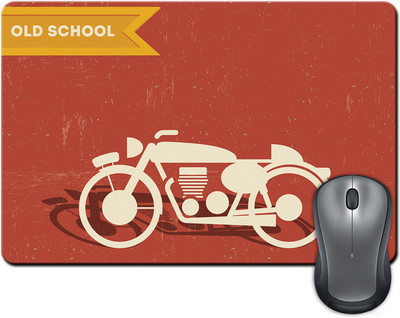 

ShopMantra Old School Vinatge Motorcycle Mousepad(Multicolor)