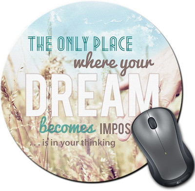 

Rangeele Inkers Dream It Do It Round Mousepad(Multicolor)