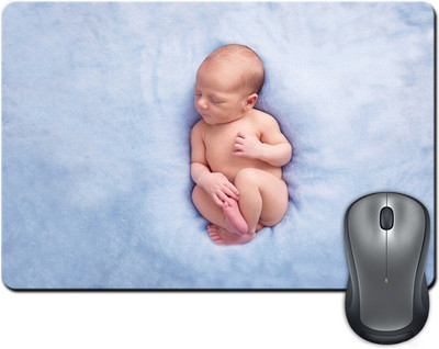 

Rangeele Inkers Cute Sleeping Baby Mousepad(Multicolor)