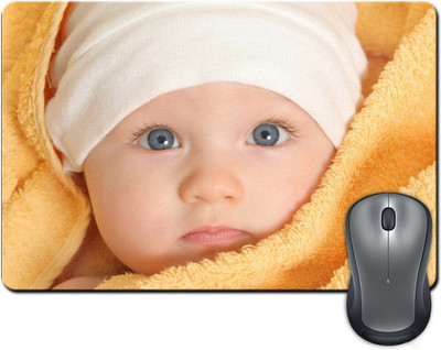 

ShopMantra Cute Baby Boy with Towel Mousepad(Multicolor)
