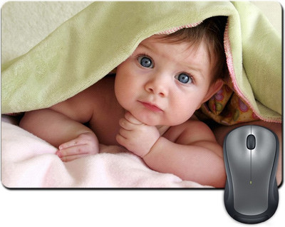 

ShopMantra Cute Baby Boy under blanket Mousepad(Multicolor)