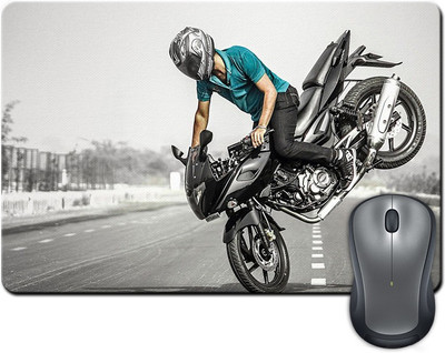 

Rangeele Inkers Biker Stunt On Road Mousepad(Multicolor)