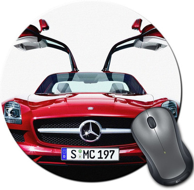 

Rangeele Inkers Mercedes Benz Sls Amg Round Mousepad(Multicolor)