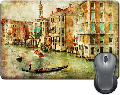 

ShopMantra Vintage Buildings Painting Mousepad(Multicolor)
