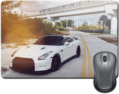 

ShopMantra White car Mousepad(Multicolor)