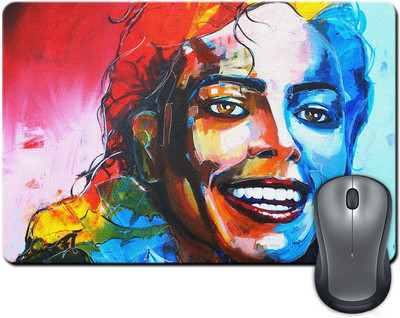 

Rangeele Inkers Michael Jackson Smile Painting Mousepad(Multicolor)