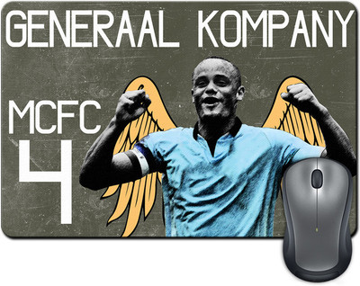 

ShopMantra Vincent Kompany Man City Footballer Mousepad(Multicolor)