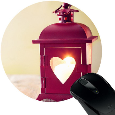 

Huppme Love Lamp Mousepad(Black)